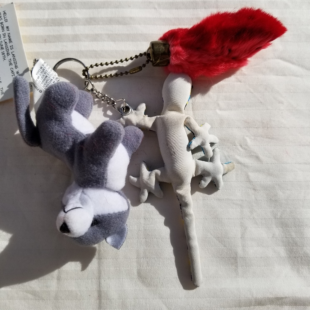 3-pack Keychain Set, Wolf, Rabbit Foot, Lizard - Picture 8 of 8
